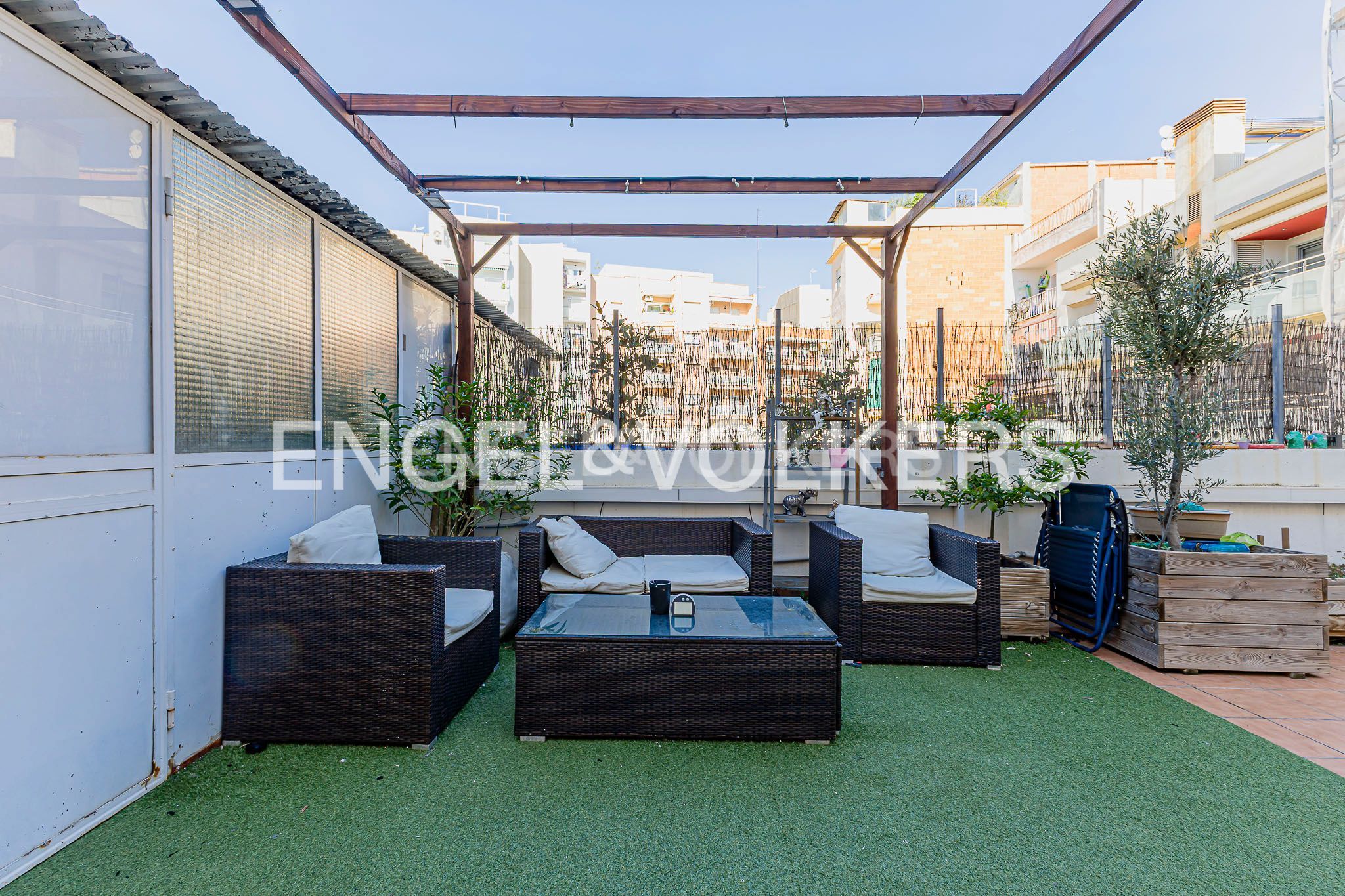 Terraza de Apartamento en venta en Esplugues de Llobregat con Aire acondicionado, Calefacción y Parquet