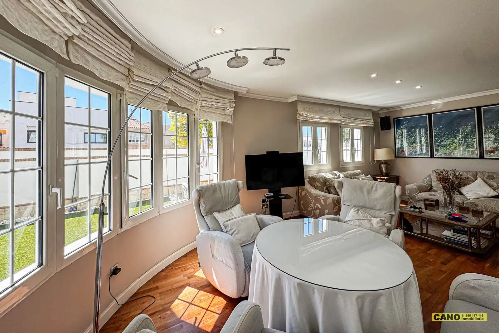 Living room of Houses for sale in Roquetas de Mar  with Terrace, Storage room and Swimming Pool