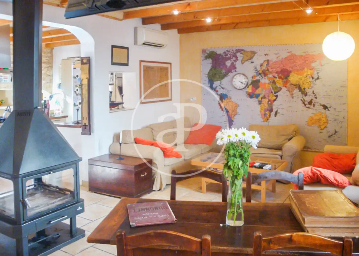 Sala de estar de Casa adosada en venta en Capdepera con Calefacción, Jardín privado y Terraza