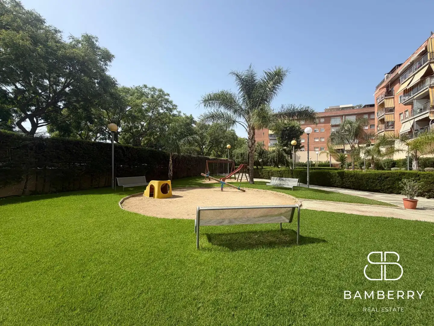 Parking of Flat for sale in Castelldefels  with Parquet flooring and Community pool