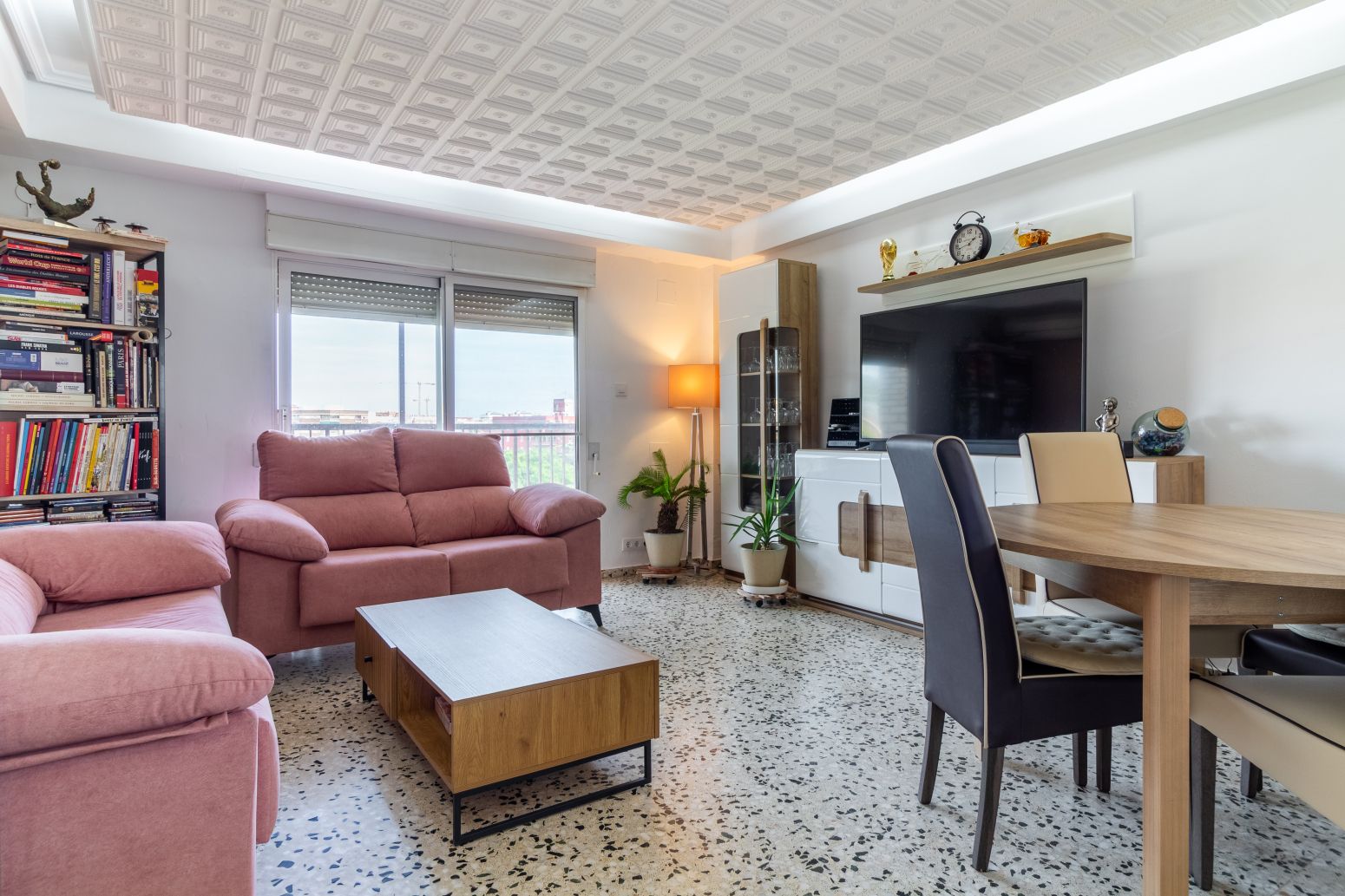 Living room of Flat for sale in Sagunto / Sagunt  with Air Conditioner, Heating and Terrace