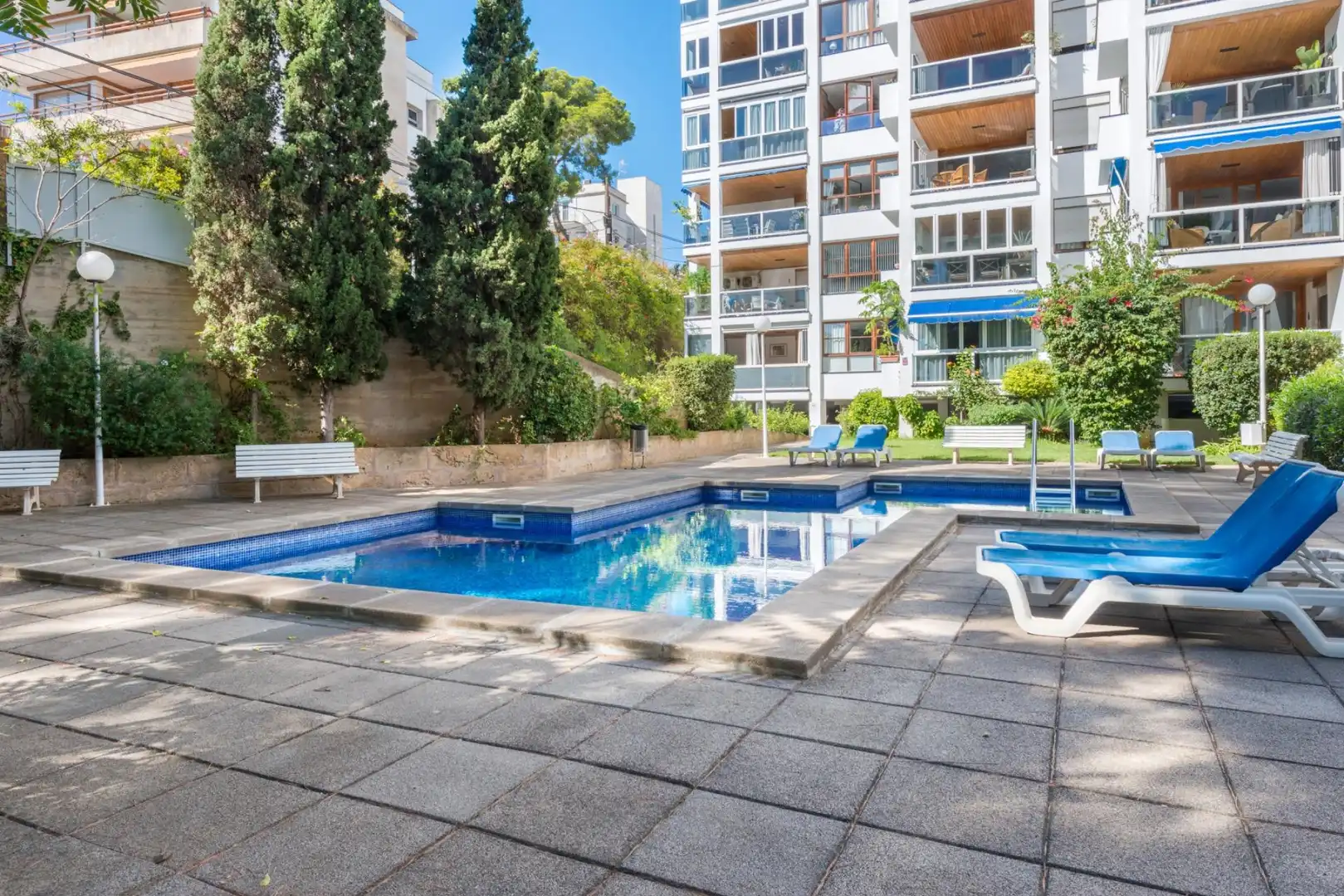 Piscina de Pis en venda en  Palma de Mallorca amb Aire condicionat, Calefacció i Moblat