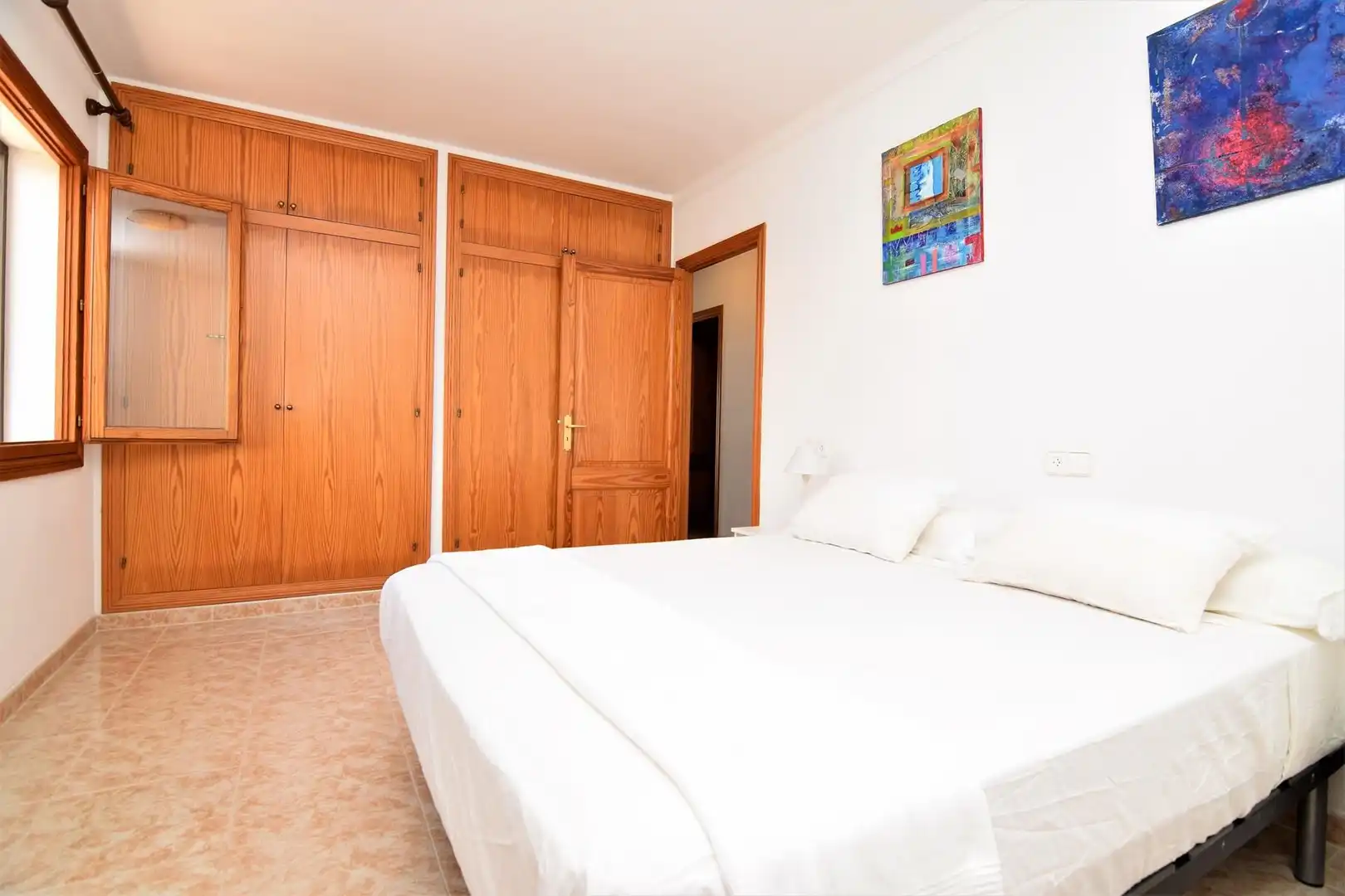 Schlafzimmer von Haus oder Chalet zur Miete in Artà mit Klimaanlage, Heizung und Terrasse