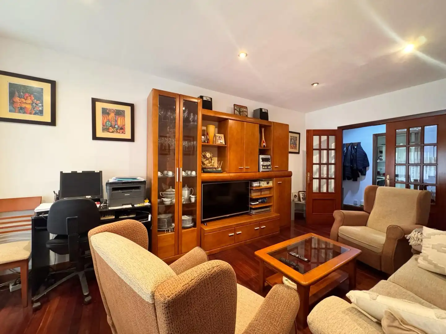 Sala de estar de Piso en venta en Pontevedra Capital  con Calefacción y Trastero