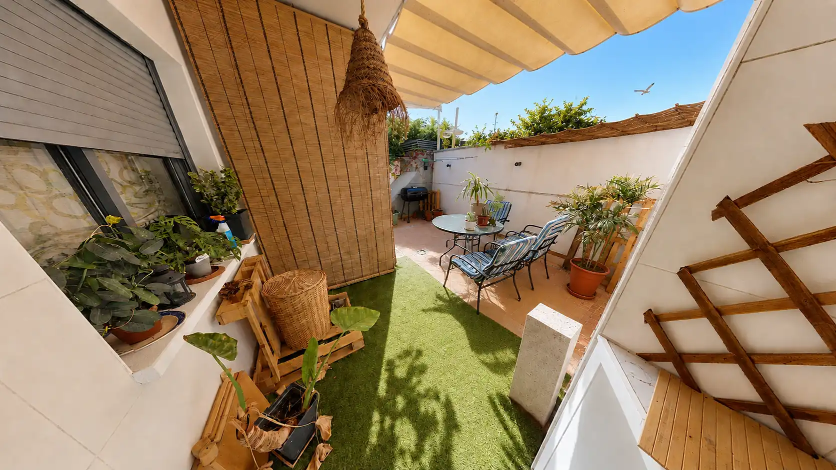 Terrasse von Wohnung zum Verkauf in Alicante / Alacant mit Klimaanlage, Heizung und Parkett