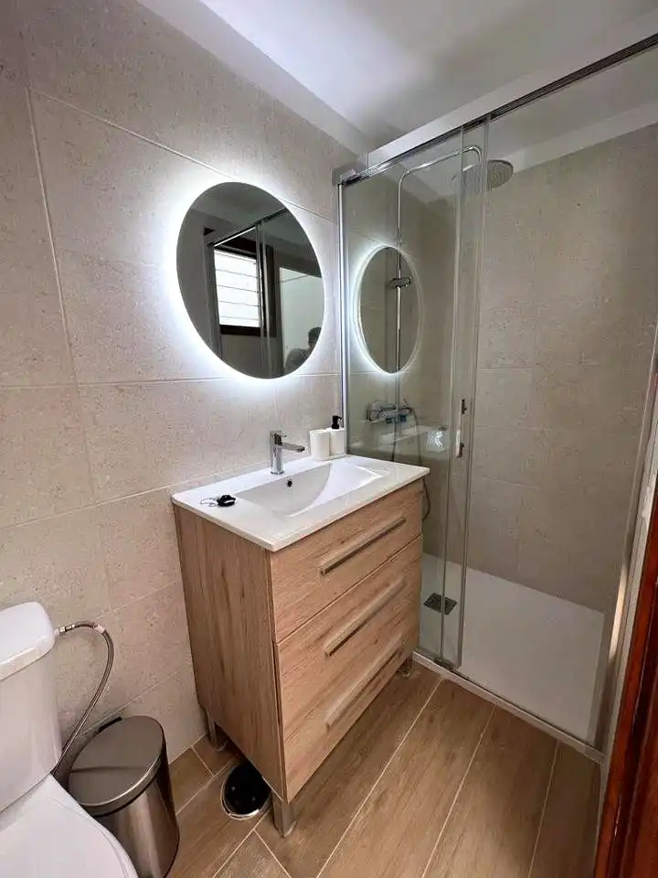 Badezimmer von Wohnung zur untervermieten in San Cristóbal de la Laguna mit Möbliert und Balkon