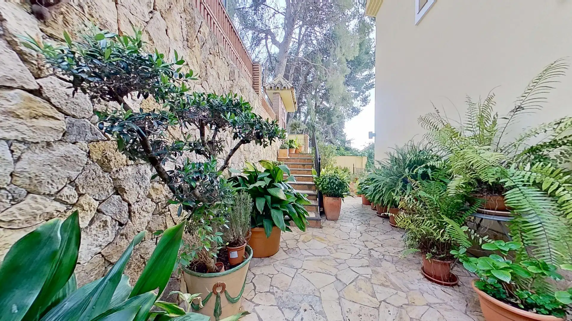 Terraza de Casa o chalet en venta en Málaga con Jardín privado, Terraza y Piscina