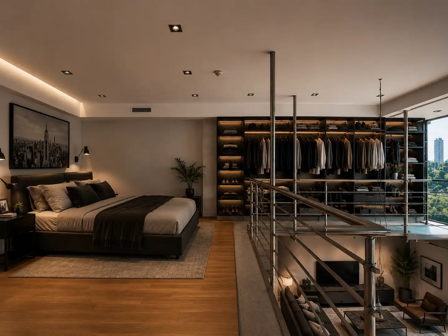 Habitación de Dúplex en venta en Alcobendas con Aire acondicionado y Domótica