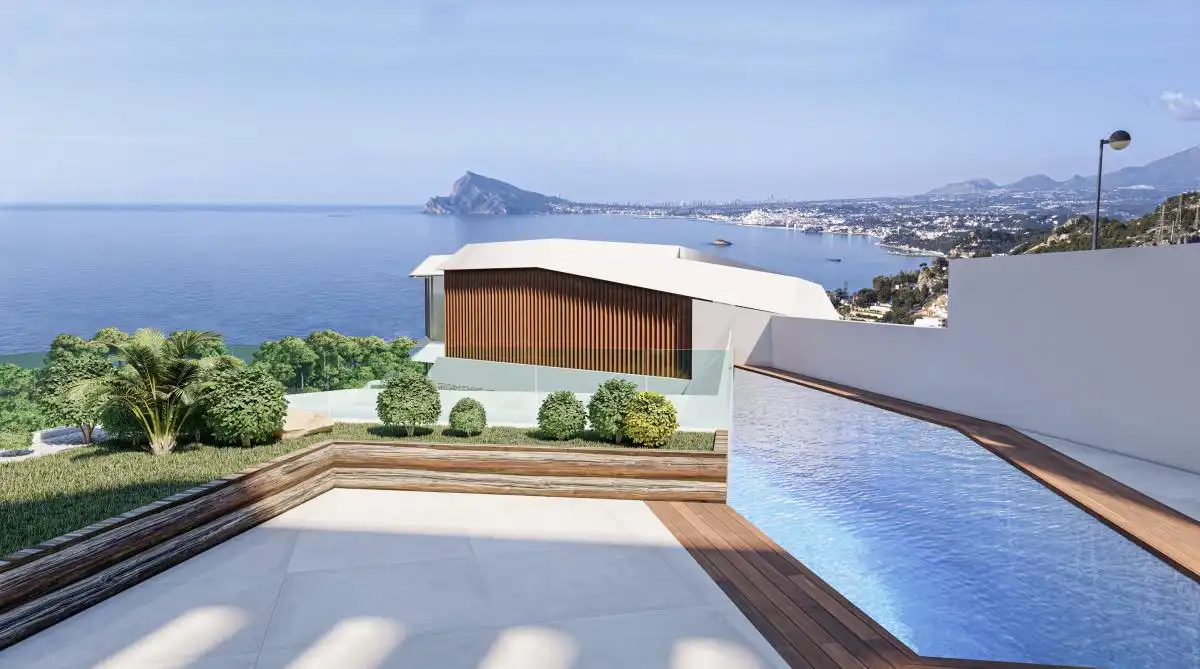 Piscina de Casa o xalet en venda en Calpe / Calp amb Jardí privat i Piscina