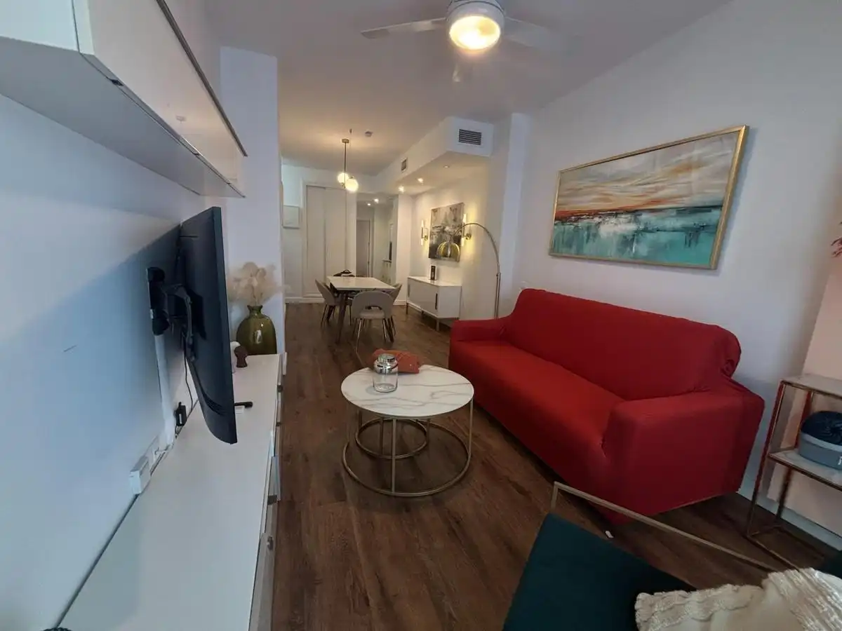 Sala d'estar de Apartament en venda en Málaga amb Aire condicionat, Parquet i Traster