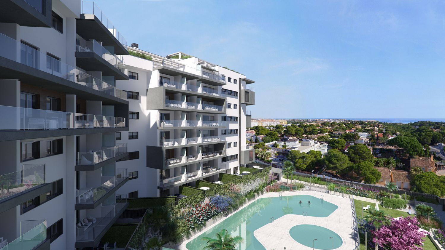 Vista exterior de Apartament en venda en Orihuela amb Aire condicionat, Jardí privat i Terrassa