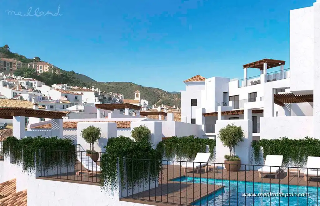 Apartament amb piscina en venda a Benahavís pueblo, imagen 4