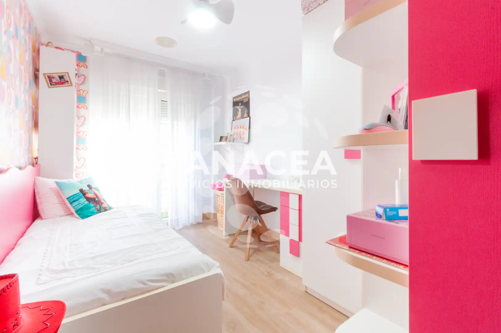Bedroom of Flat for sale in Roquetas de Mar  with Air Conditioner, Furnished and Oven