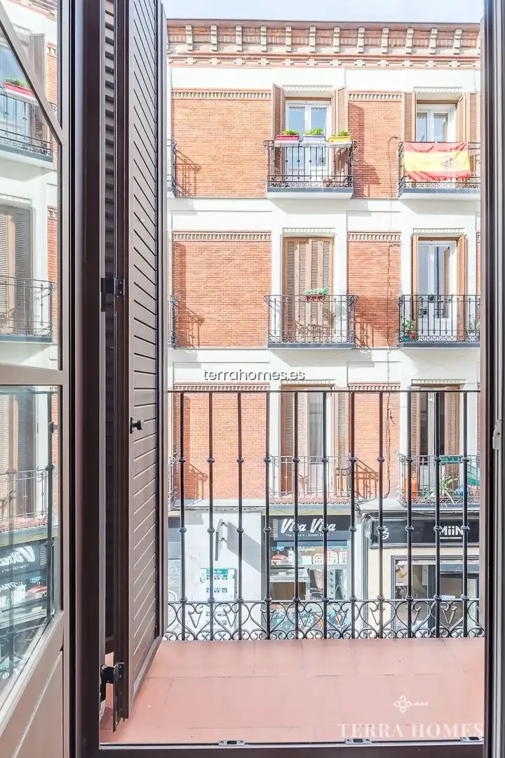 Terraza de Apartamento de alquiler en Madrid con Aire acondicionado, Calefacción y Amueblado