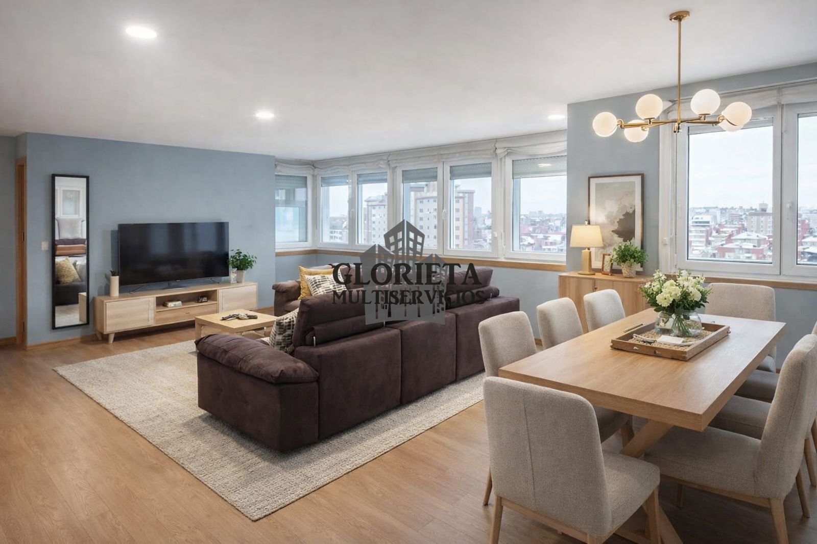 Living room of Flat for sale in Vigo   with Heating, Oven and Microwave