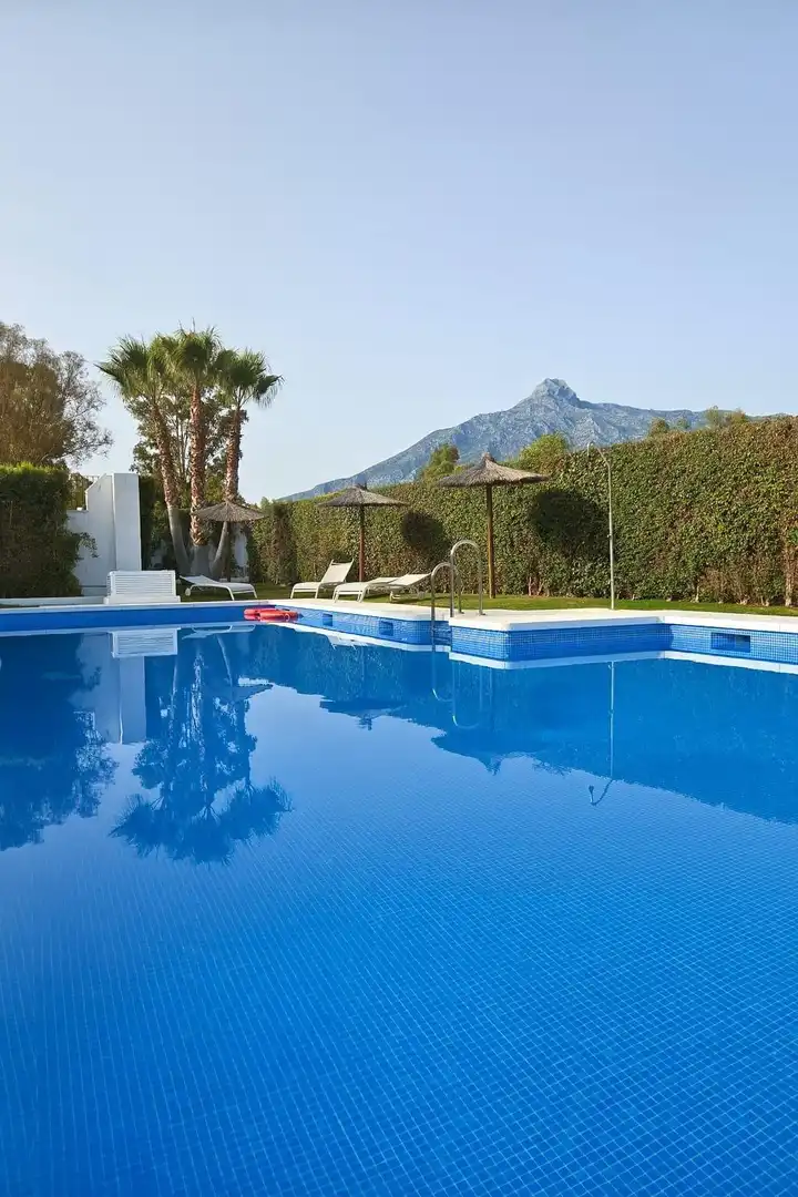 Swimming pool of Apartments for sale in Marbella  with Air Conditioner, Private garden and Terrace