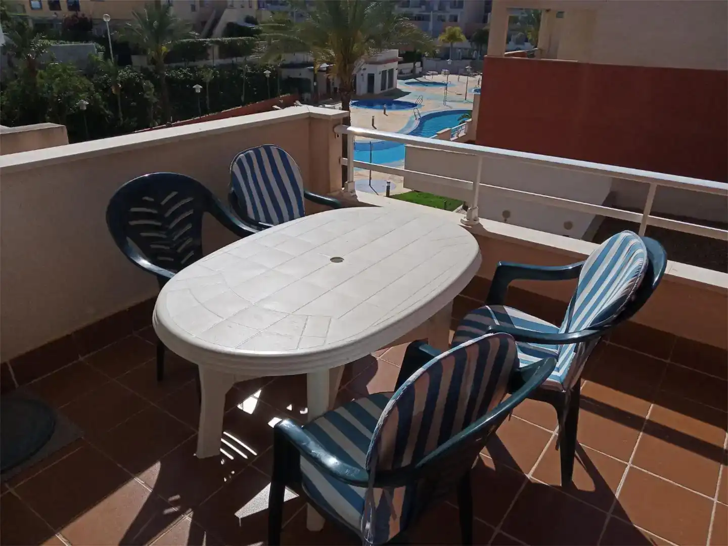 Terrace of Flat for rent in Vera  with Air Conditioner, Private garden and Swimming Pool