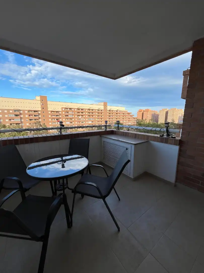 Terraza de Apartamento de alquiler en Oropesa del Mar / Orpesa con Aire acondicionado, Terraza y Amueblado