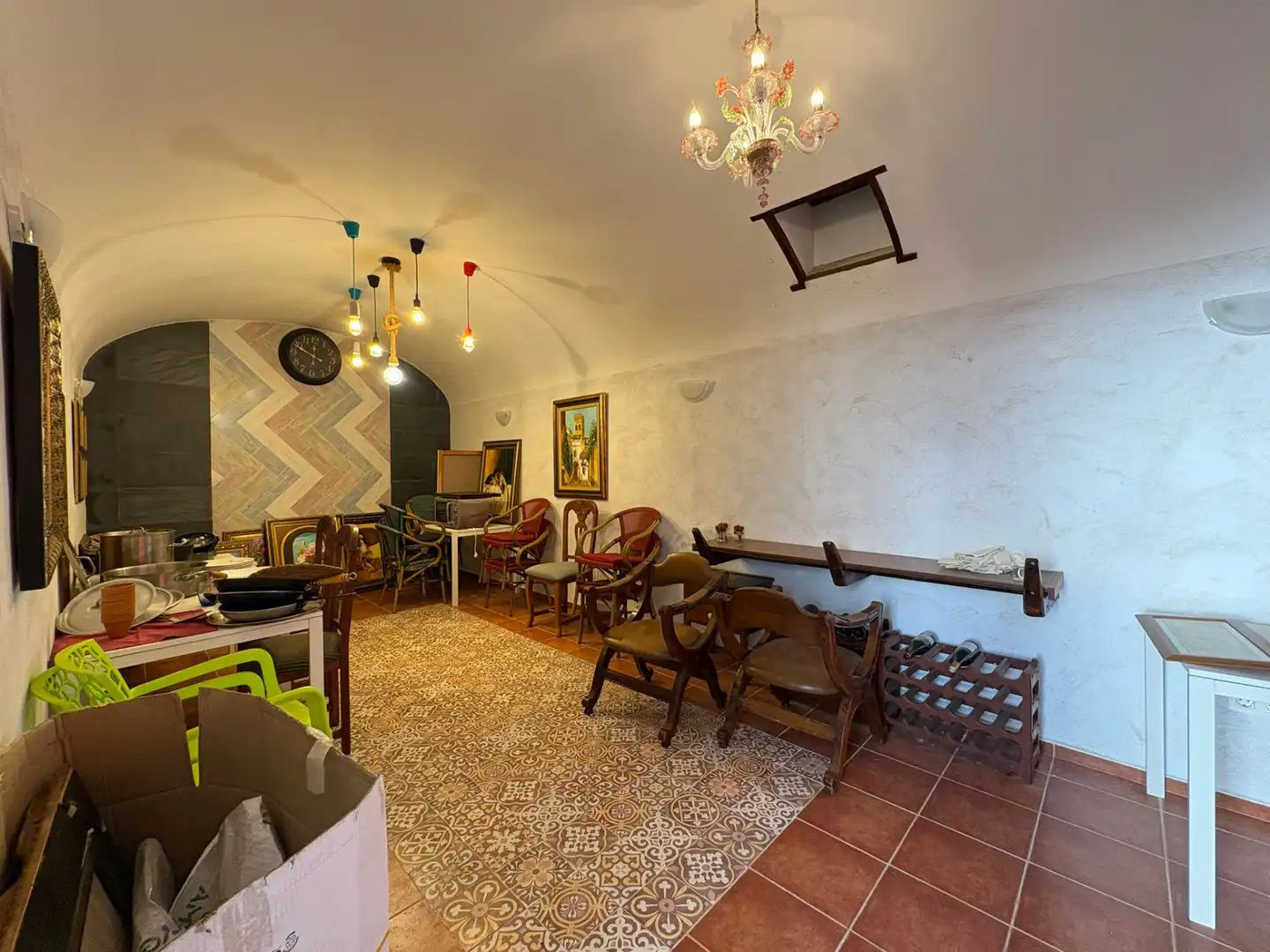 Dining room of Houses for sale in Lobón  with Terrace, Storage room and Furnished