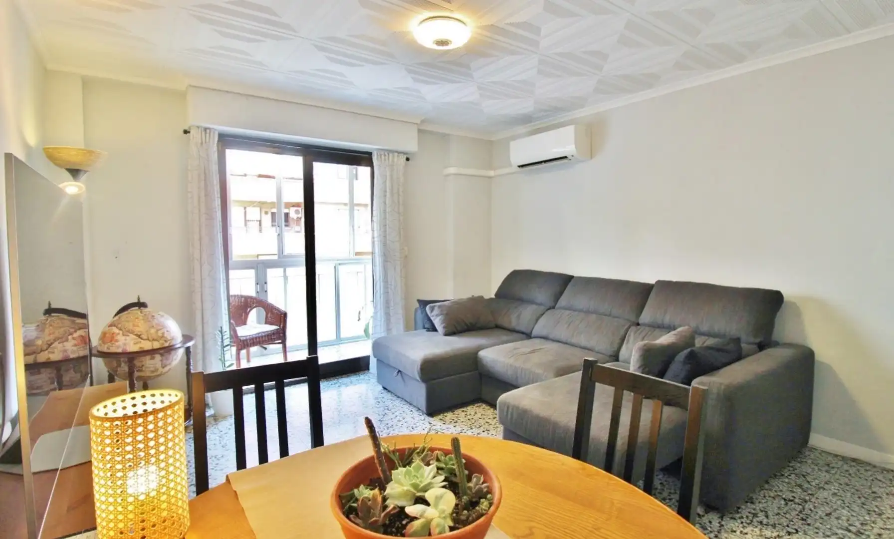 Sala de estar de Piso en venta en Alicante / Alacant con Aire acondicionado, Calefacción y Terraza