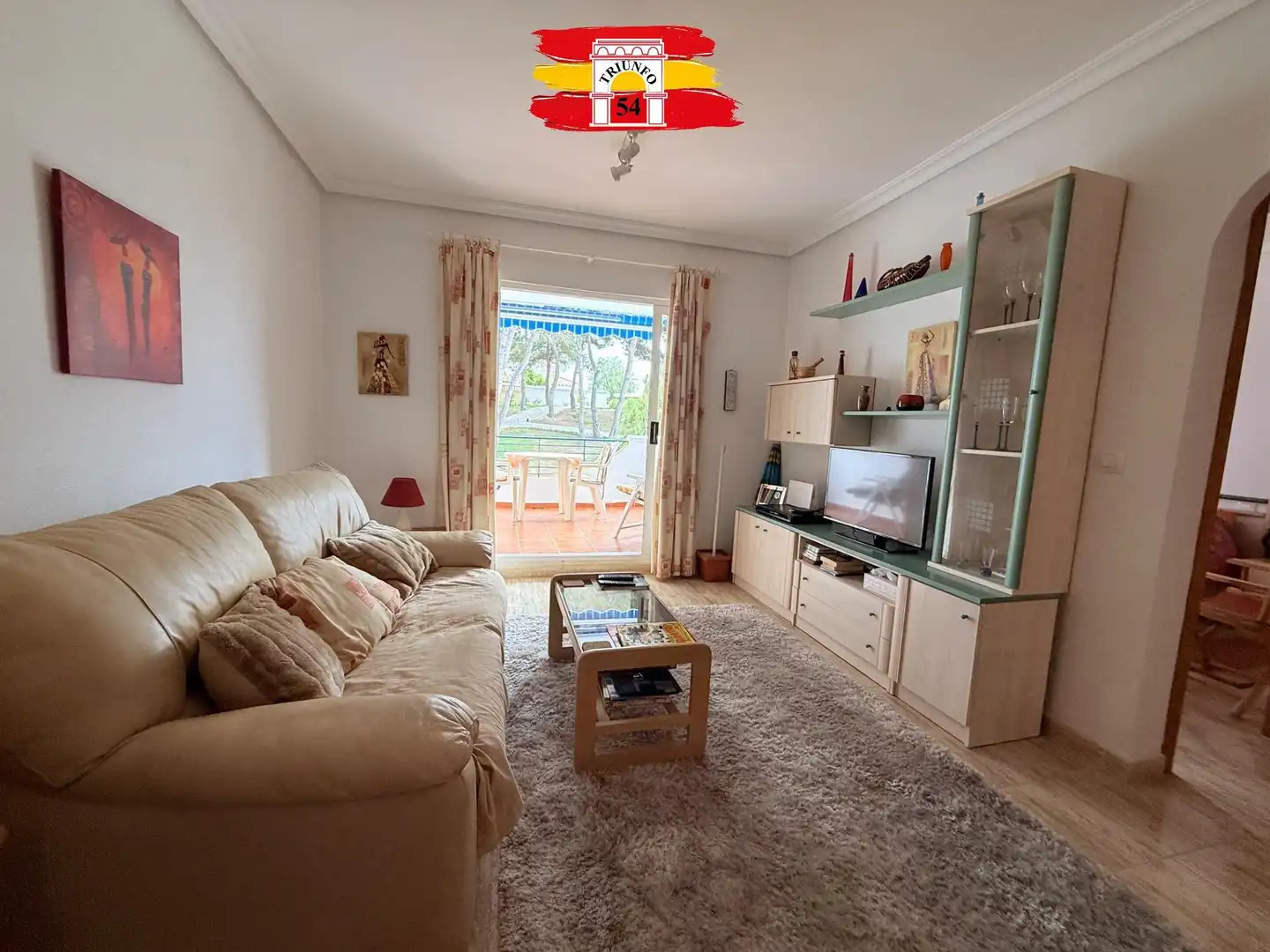Sala de estar de Piso en venta en Pilar de la Horadada con Jardín privado, Trastero y Amueblado