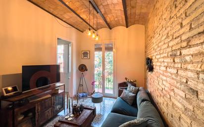 Living room of Flat for sale in  Barcelona Capital  with Air Conditioner and Balcony