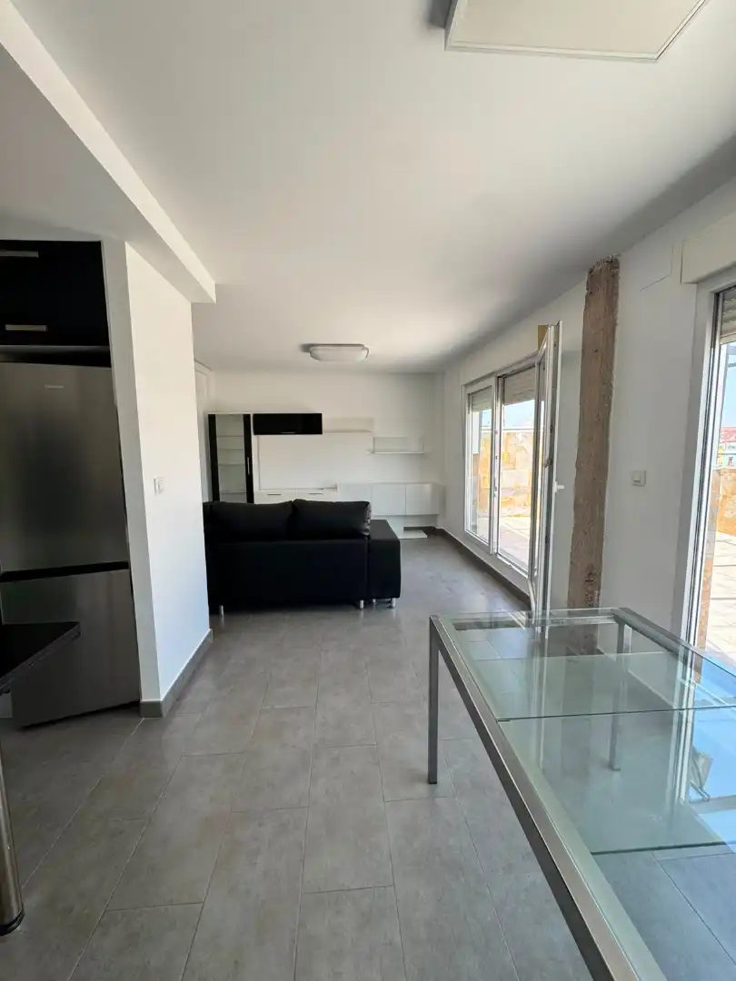 Sala de estar de Ático de alquiler en Valencia con Aire acondicionado, Terraza y Amueblado