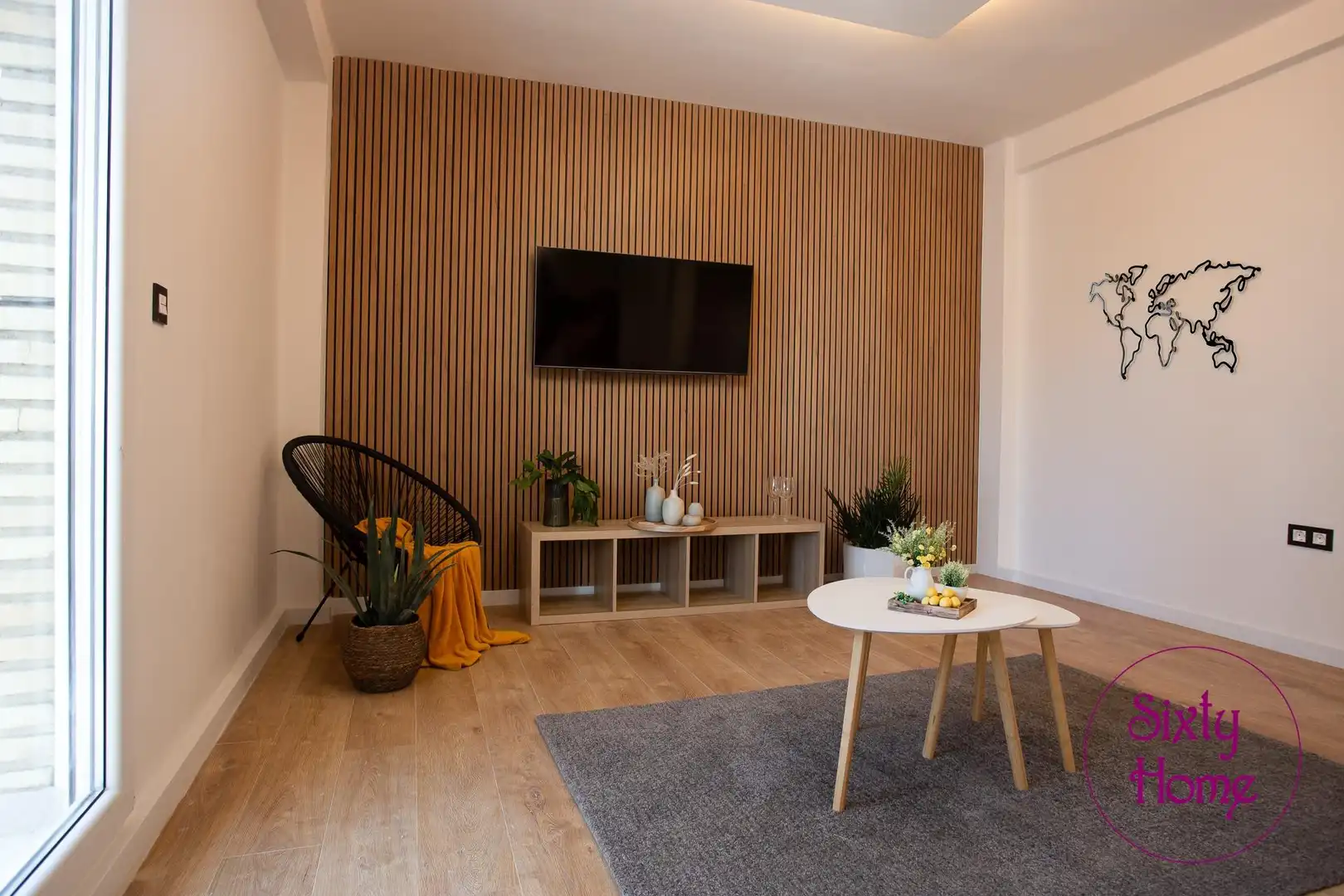 Sala d'estar de Pis en venda en Huesca amb Aire condicionat, Calefacció i Parquet
