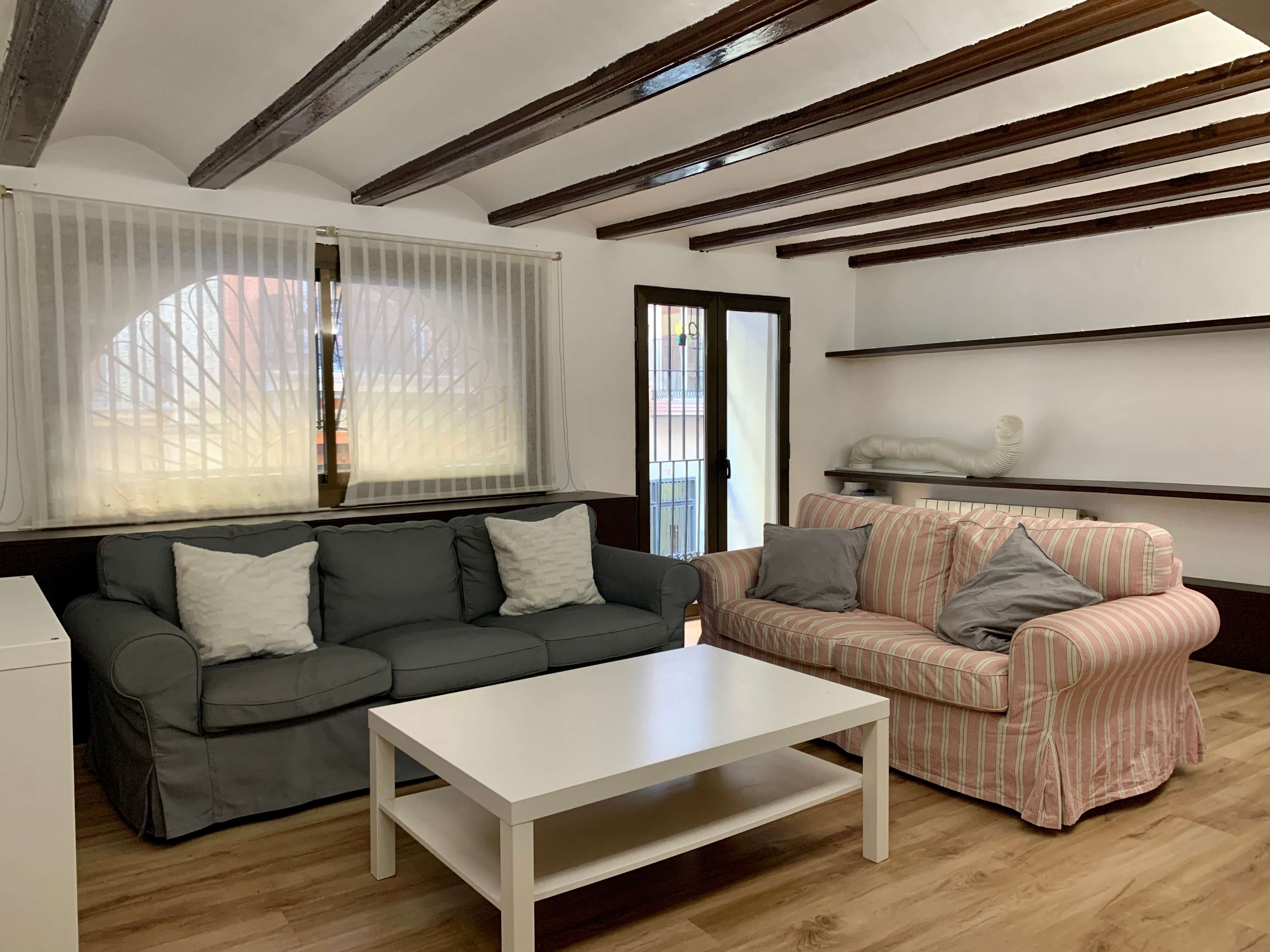 Sala d'estar de Apartament de lloguer en  Valencia Capital amb Aire condicionat, Calefacció i Moblat