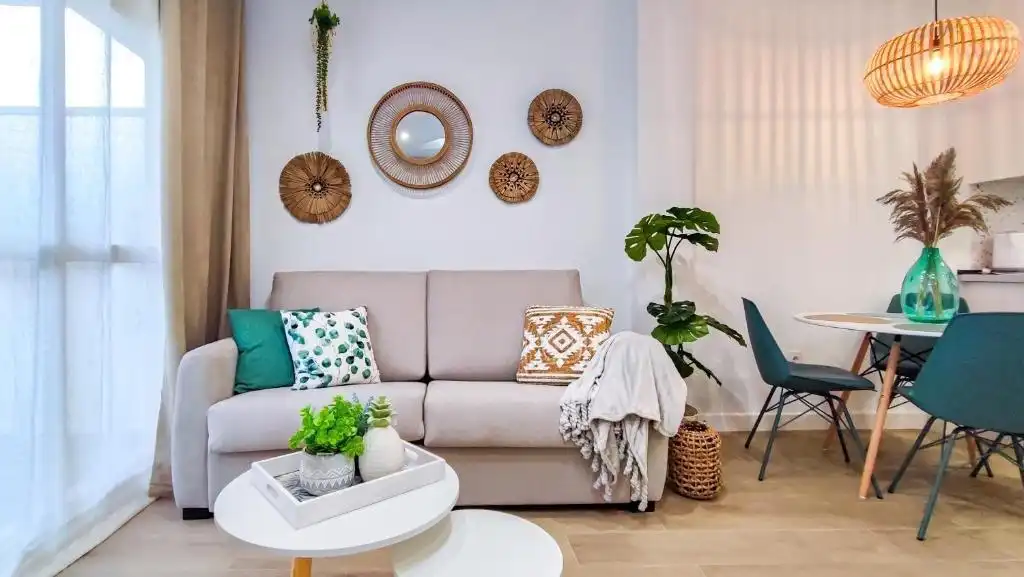 Sala de estar de Piso en venta en Marbella con Aire acondicionado, Jardín privado y Terraza