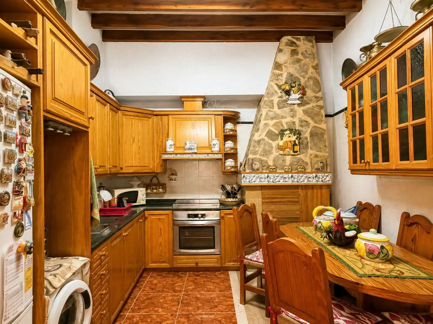Cuina de Casa adosada en venda en Sa Pobla amb Calefacció, Terrassa i Alarma