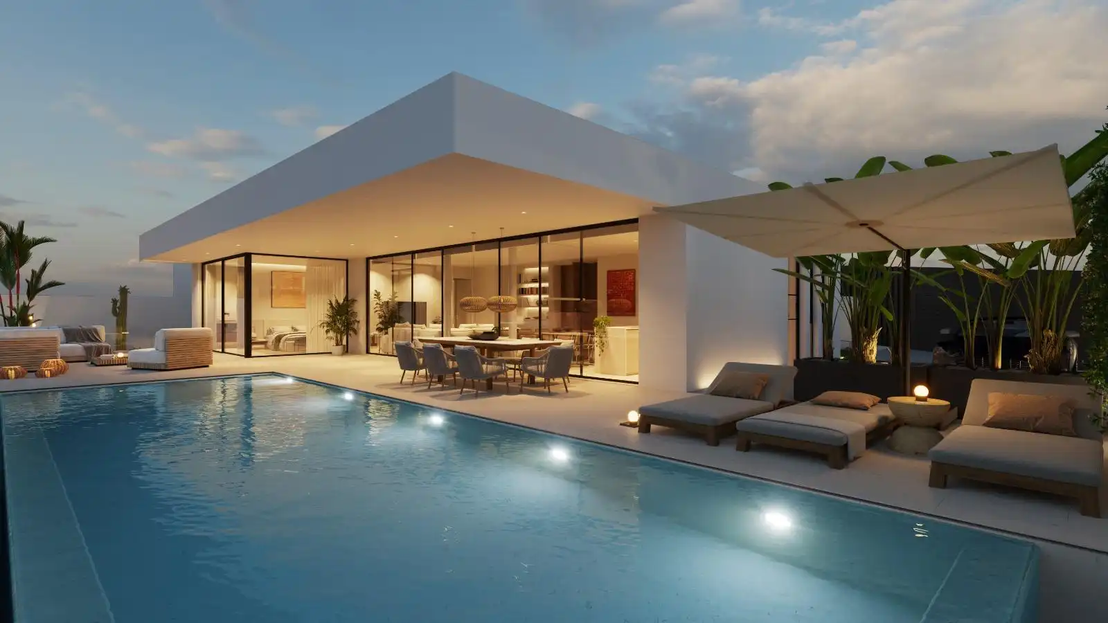 Terraza de Casa o chalet en venta en El Rosario con Jardín privado, Terraza y Piscina