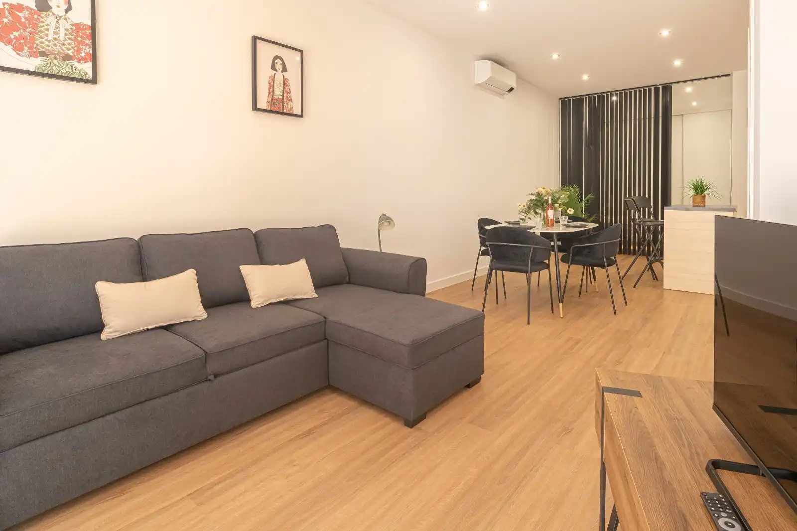 Living room of Apartments for sale in Mijas  with Air Conditioner, Terrace and Furnished