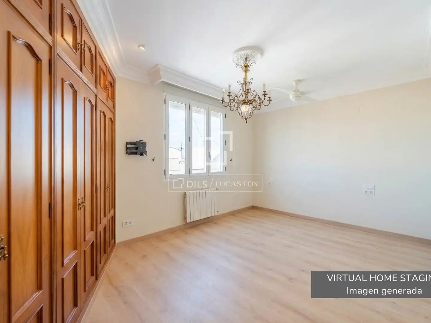 Schlafzimmer von Dachboden zur Miete in Valencia mit Klimaanlage, Heizung und Terrasse