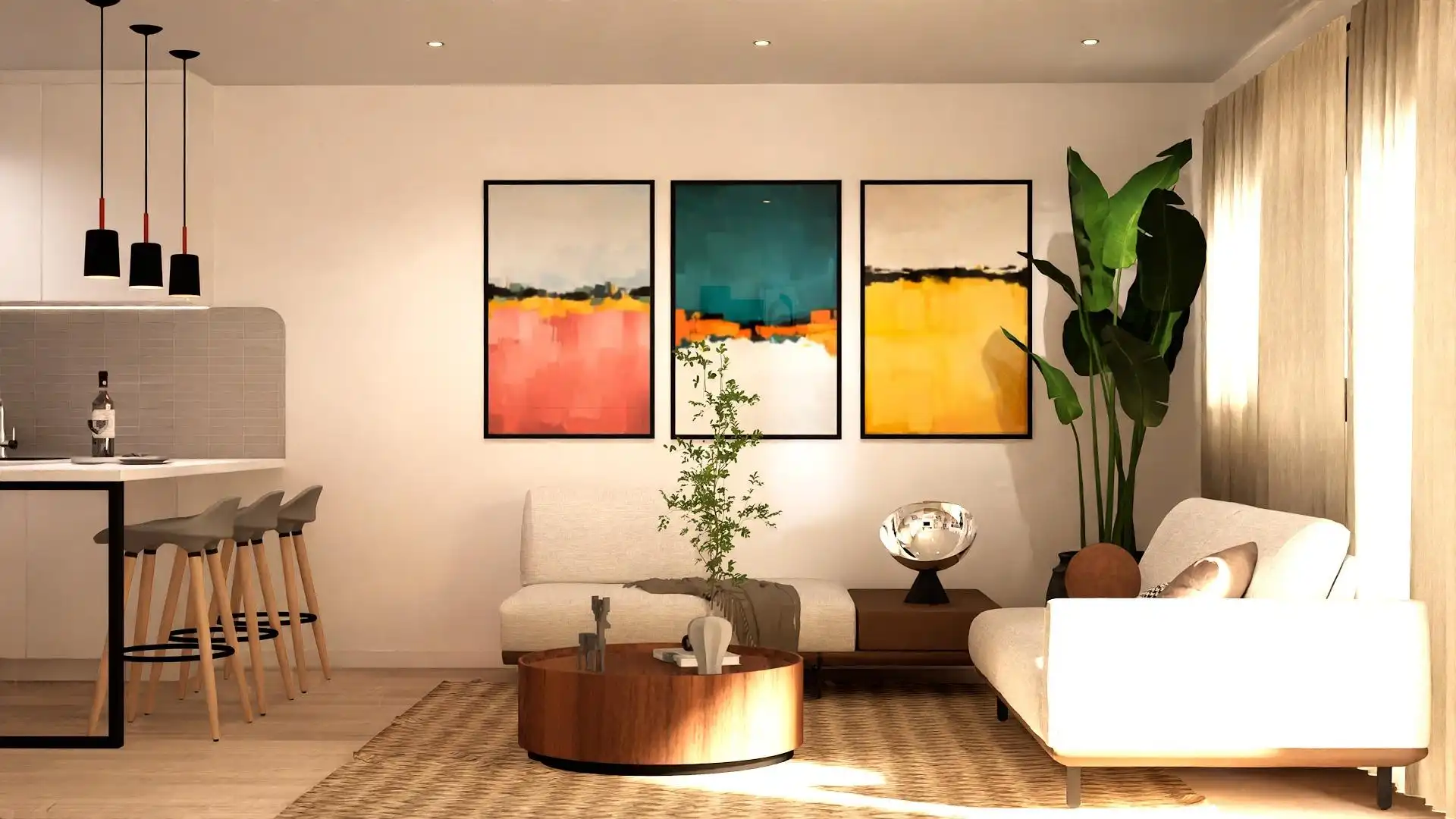 Living room of Flat for sale in Vilanova i la Geltrú  with Heating, Storage room and Balcony