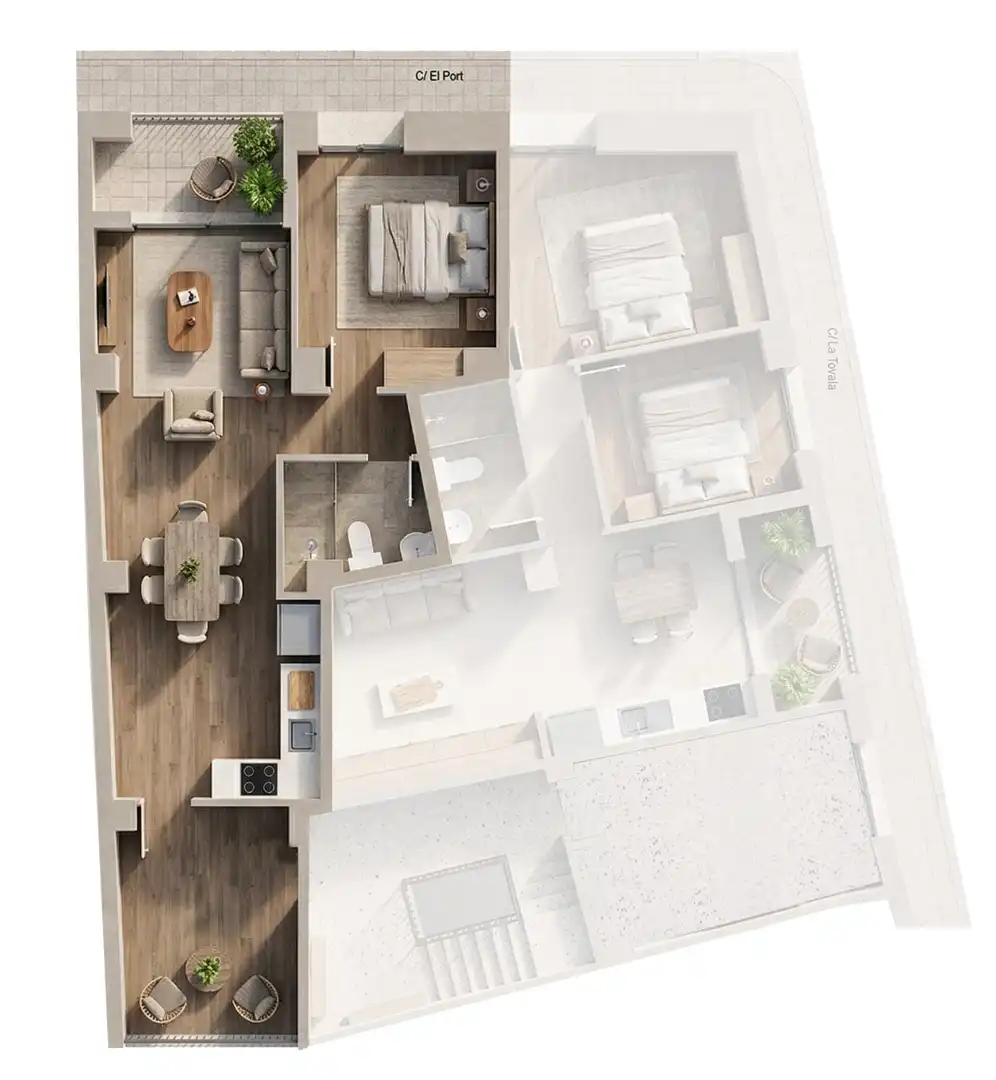 Dormitori de Apartament en venda en Silla