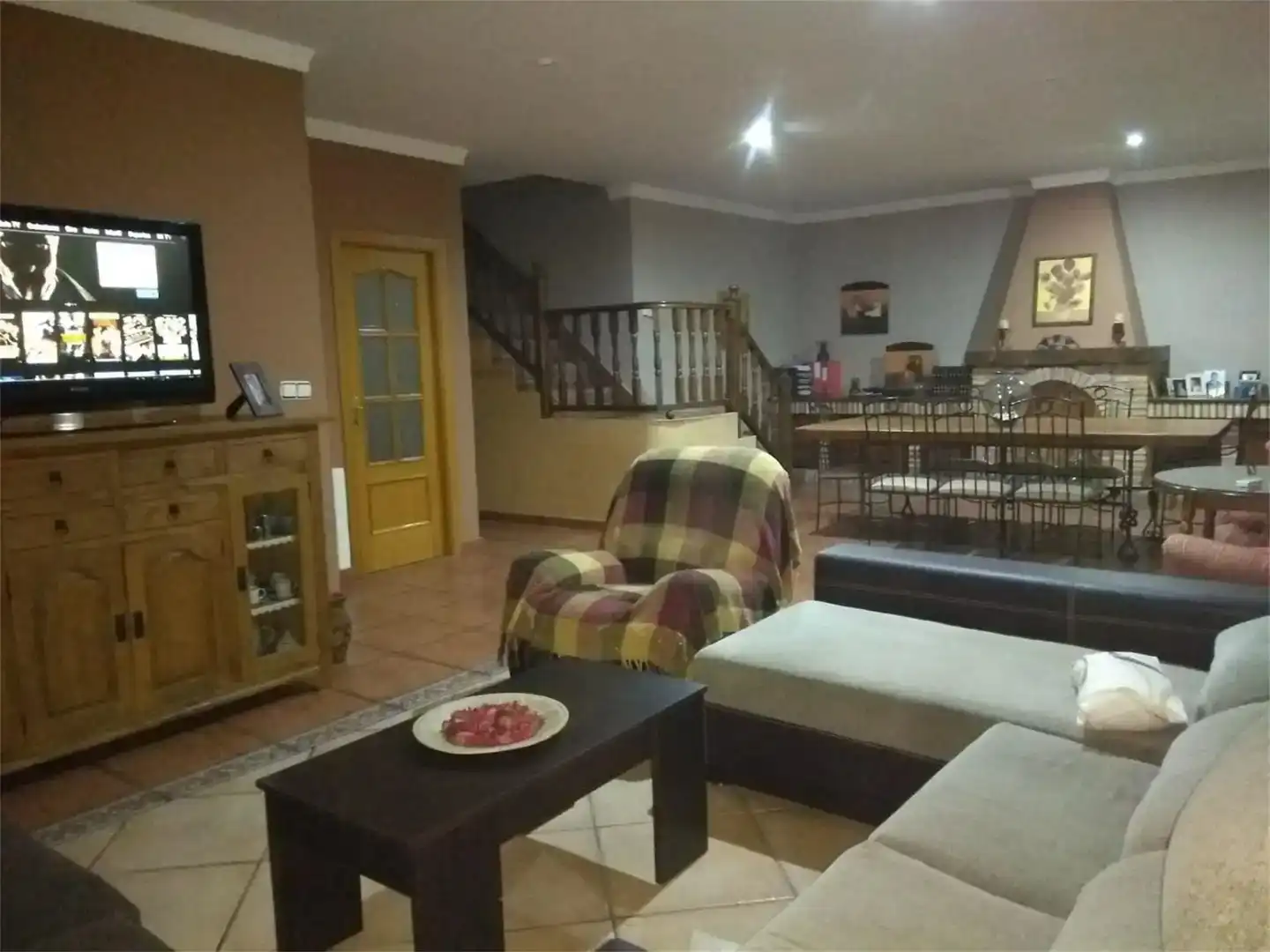 Sala de estar de Casa o chalet en venta en Casatejada con Aire acondicionado, Piscina y Balcón