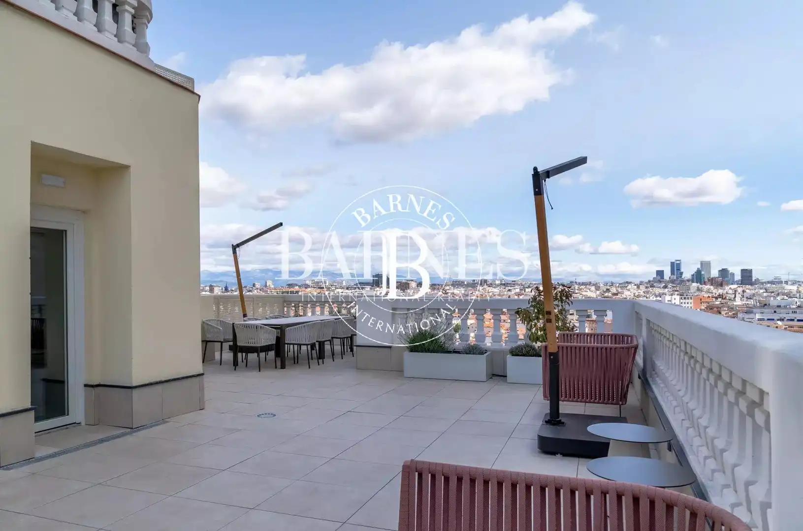 Terraza de Piso de alquiler en Madrid con Aire acondicionado, Calefacción y Amueblado