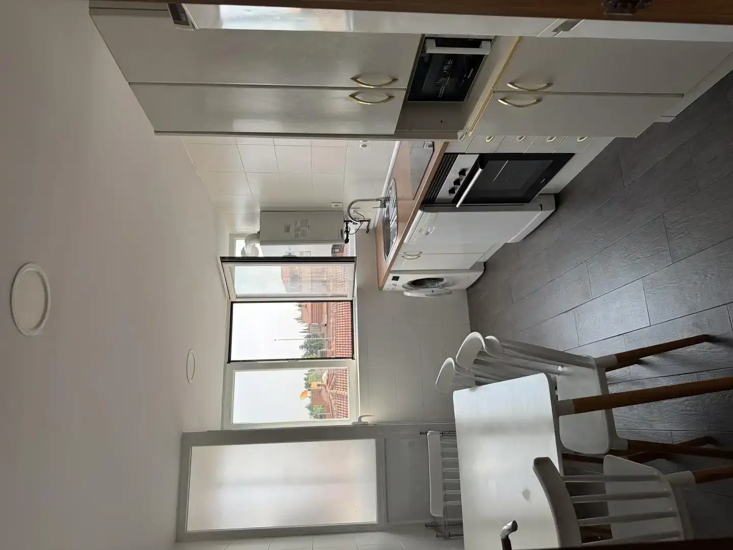 Küche von Wohnung zur Miete in Segovia mit Privatgarten, Parkett und Möbliert