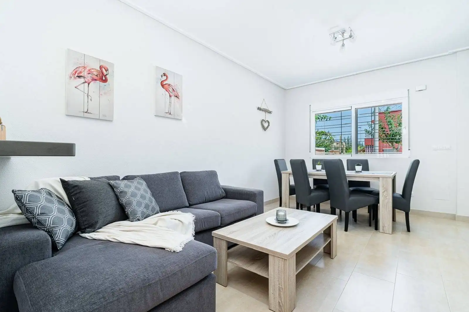 Living room of Detached homes for rent in Pilar de la Horadada  with Air Conditioner, Heating and Private garden