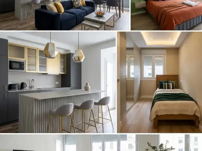 Dormitori de Apartament de lloguer en  Madrid Capital amb Aire condicionat