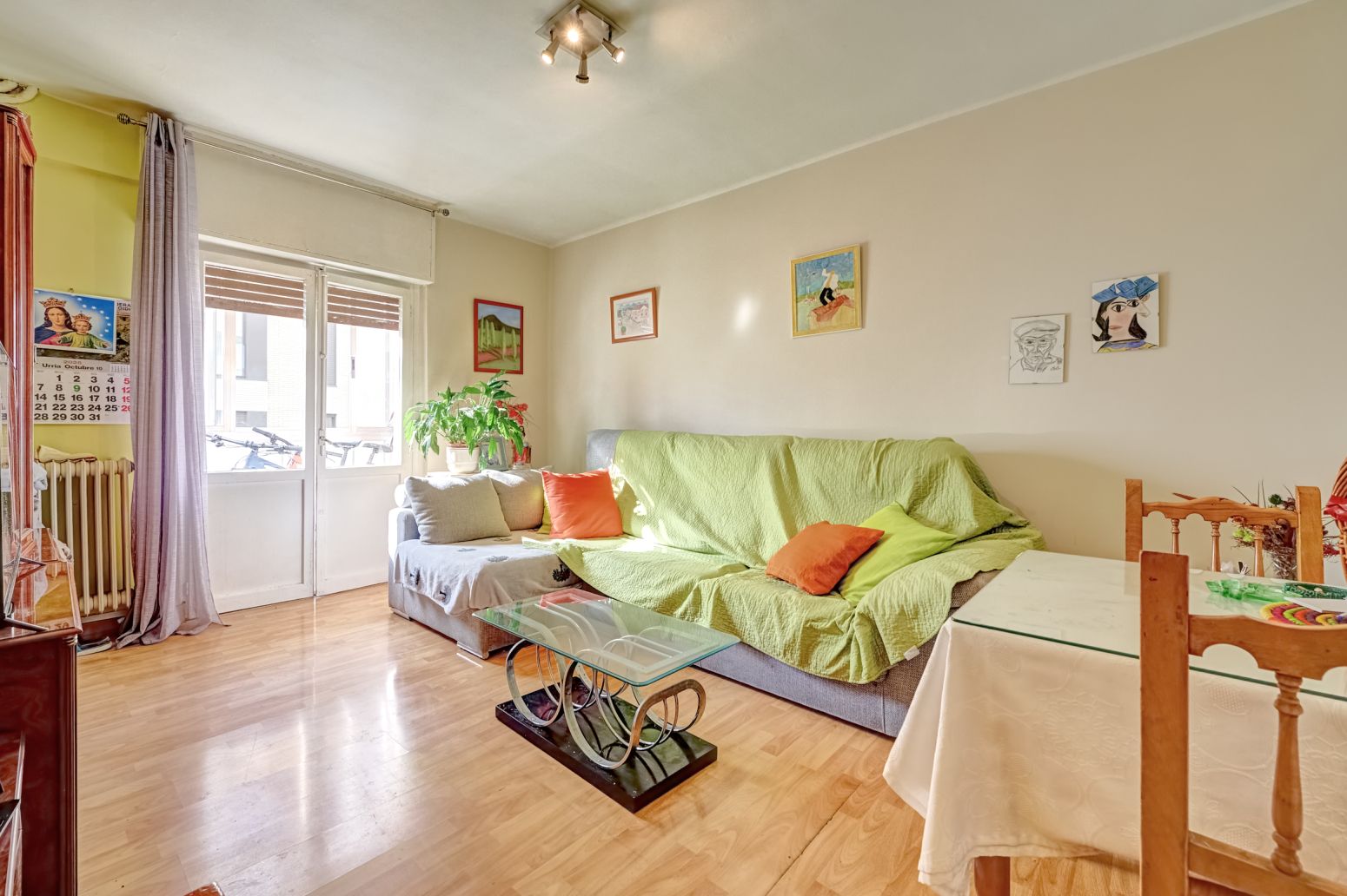 Living room of Flat for sale in Burlada / Burlata  with Heating and Terrace