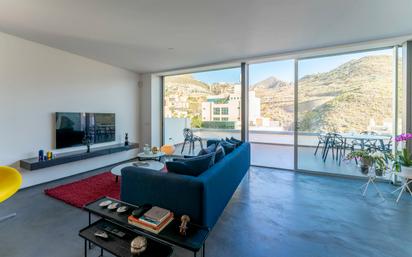 Living room of Attic for sale in  Santa Cruz de Tenerife Capital  with Air Conditioner, Terrace and Balcony