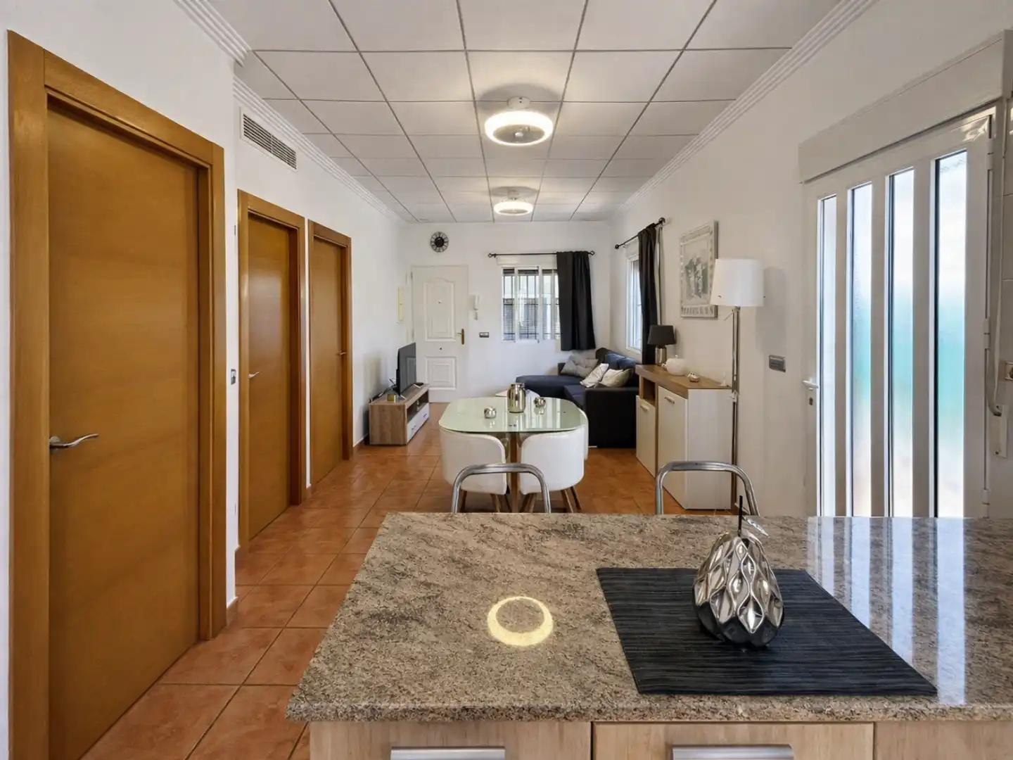 Sala d'estar de Casa o xalet en venda en Cartagena amb Aire condicionat, Jardí privat i Terrassa