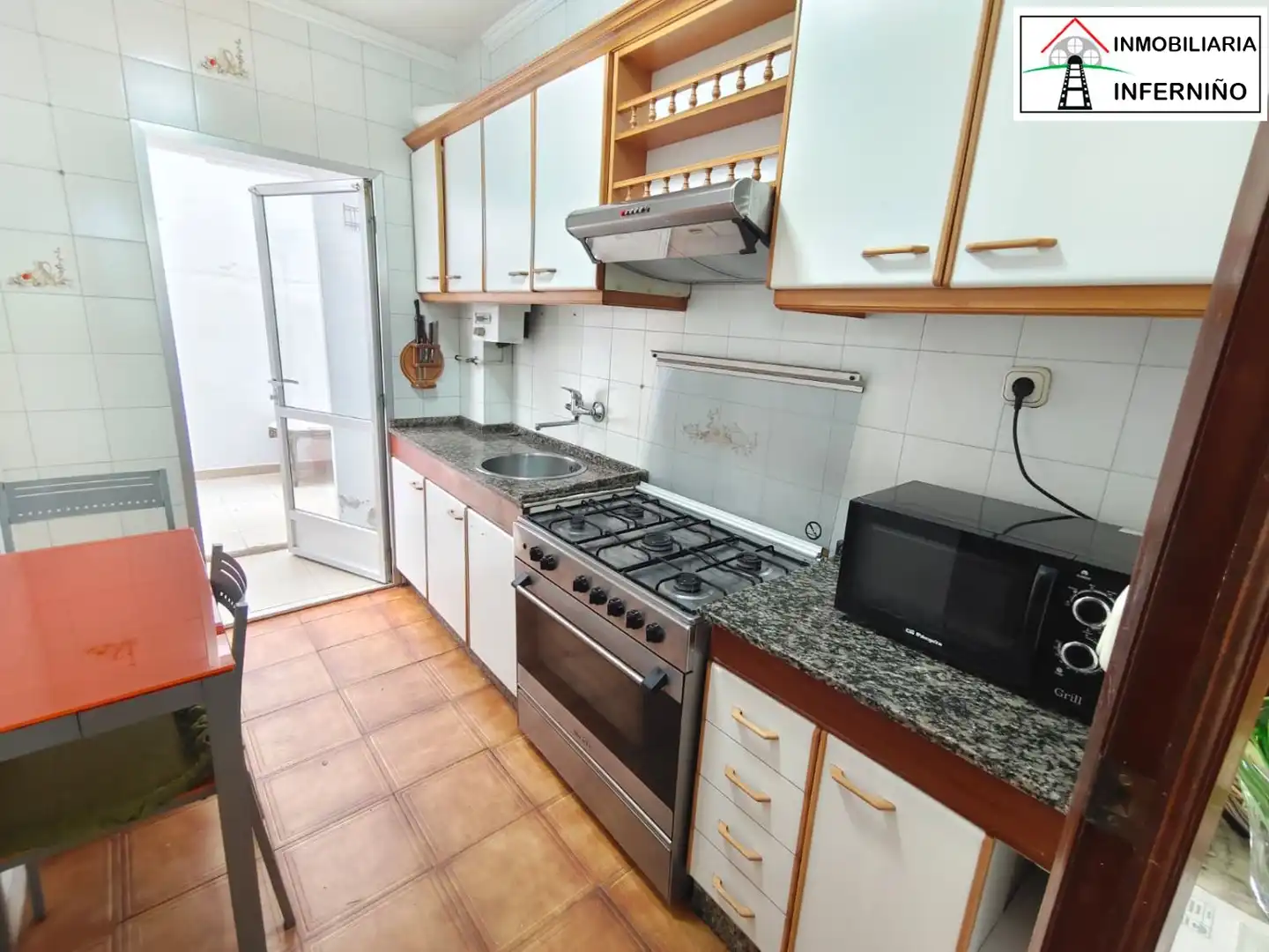 Kitchen of Flat for sale in Narón  with Terrace and Furnished