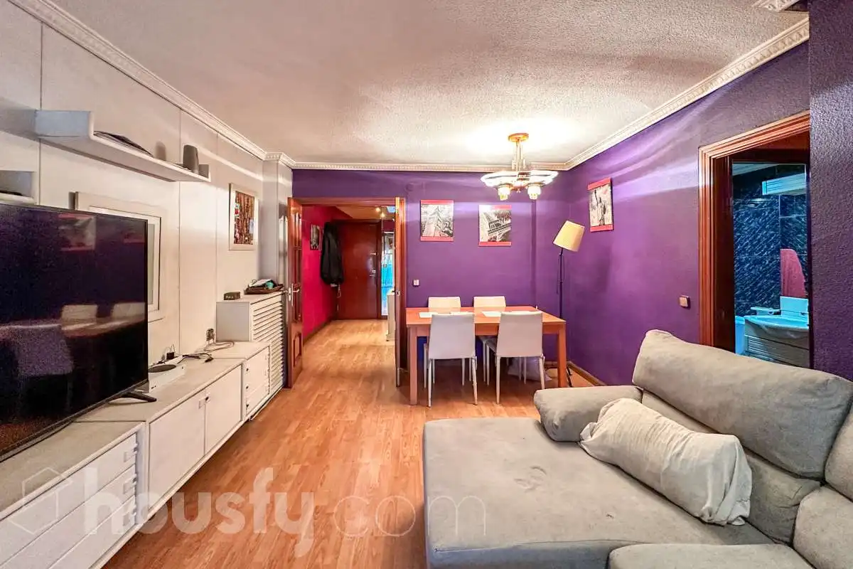 Living room of Flat for sale in Móstoles  with Air Conditioner, Terrace and Storage room