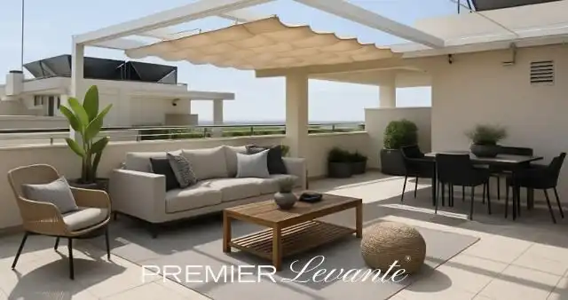 Terrasse von Dachboden zum Verkauf in Piles mit Klimaanlage, Privatgarten und Terrasse