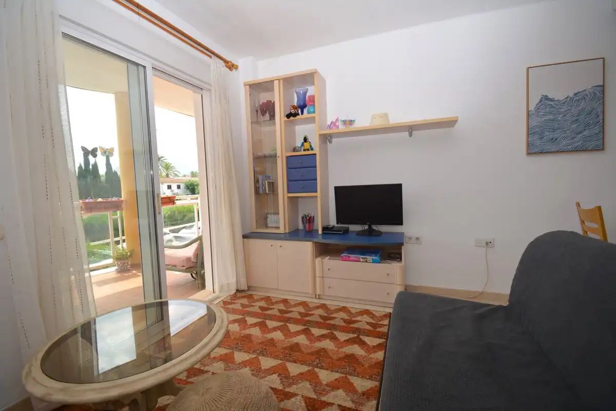 Sala d'estar de Apartament en venda en Dénia amb Terrassa, Forn i Alarma