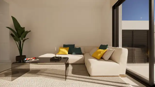 Living room of Houses for sale in San Fulgencio  with Air Conditioner, Private garden and Swimming Pool