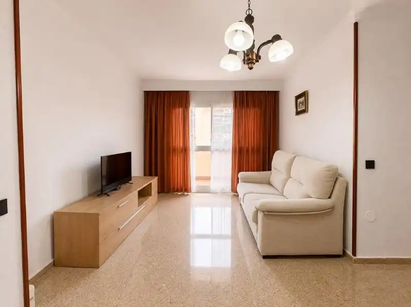 Sala de estar de Piso de alquiler en Málaga con Terraza y Amueblado